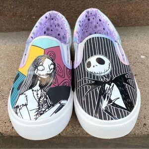 Nightmare before Christmas Disney Slip on Shoes by Ground Up size 6.5